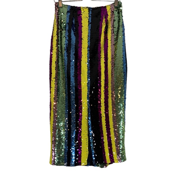Anthropologie Rdalamal Sequin Midi Skirt Size Small - Picture 5 of 11